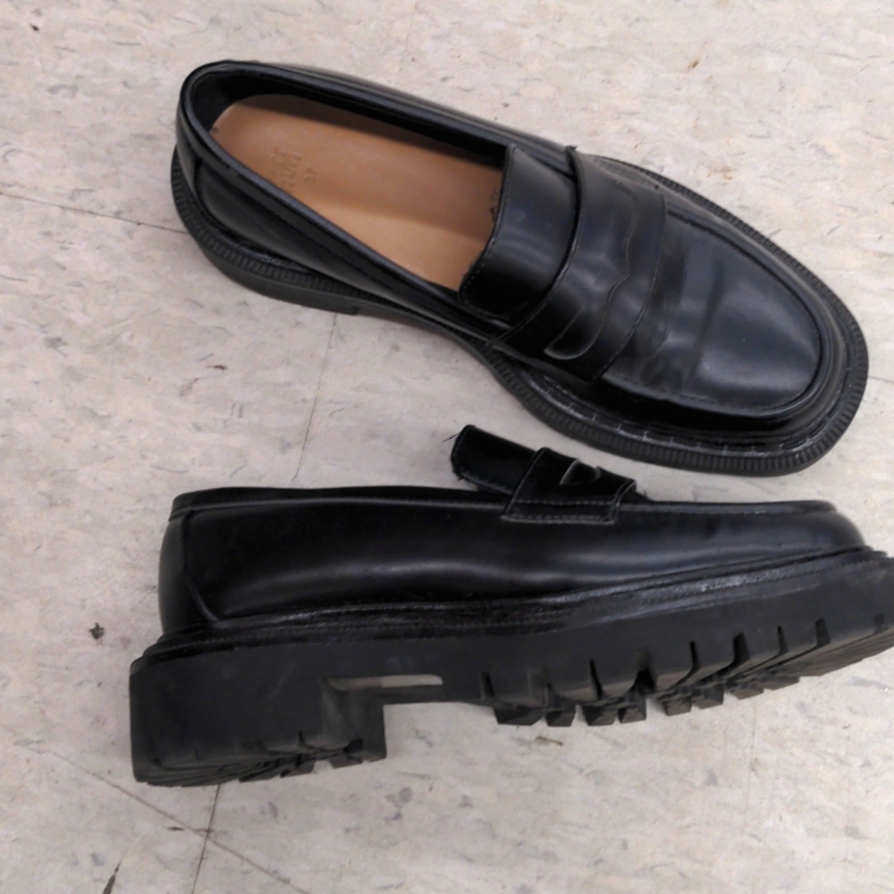 Chunky black loafers H&M sz 7 - Picture 8 of 8